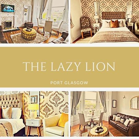 The Lazy Lion - Spacious 2 Bedroom - Town Centre Holiday Home Apartment Port Glasgow Exterior foto